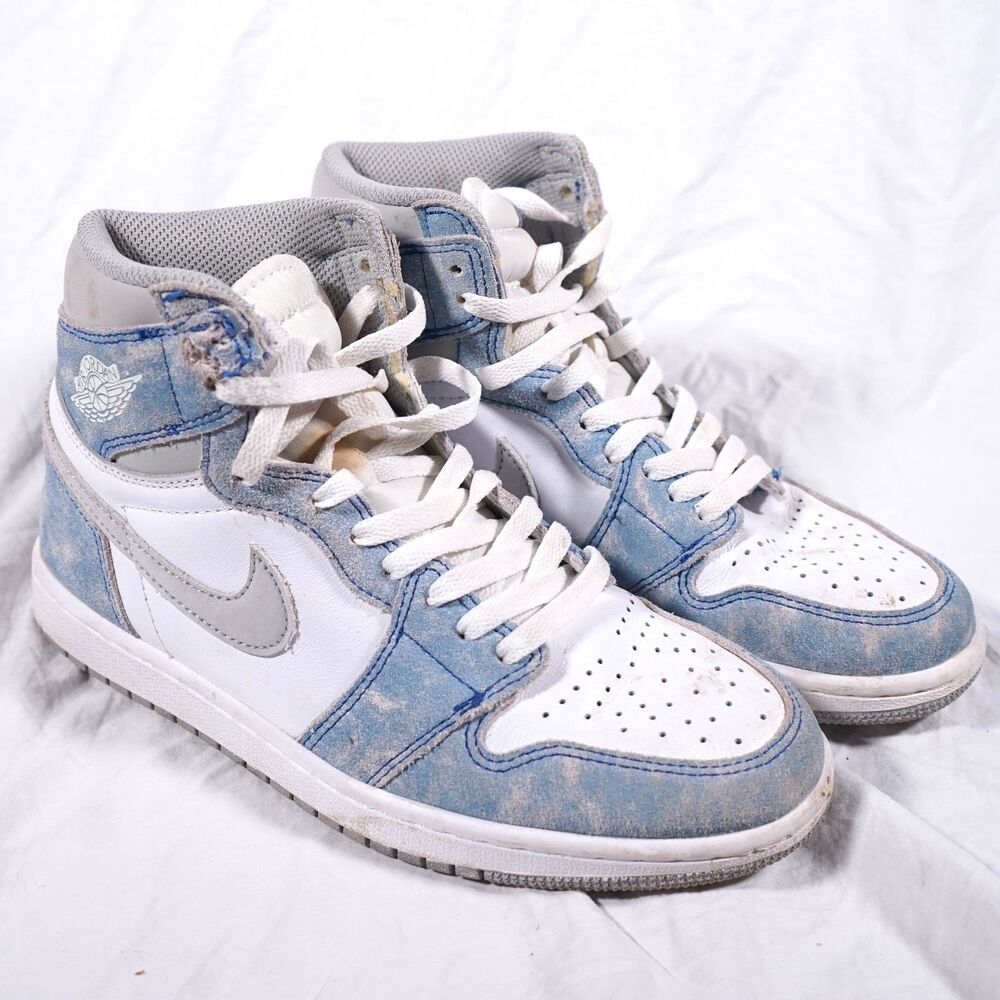Air Jordan 1 Retro High OG Hyper Royal 555088-402 Mens Size 7 Ripped See Photos